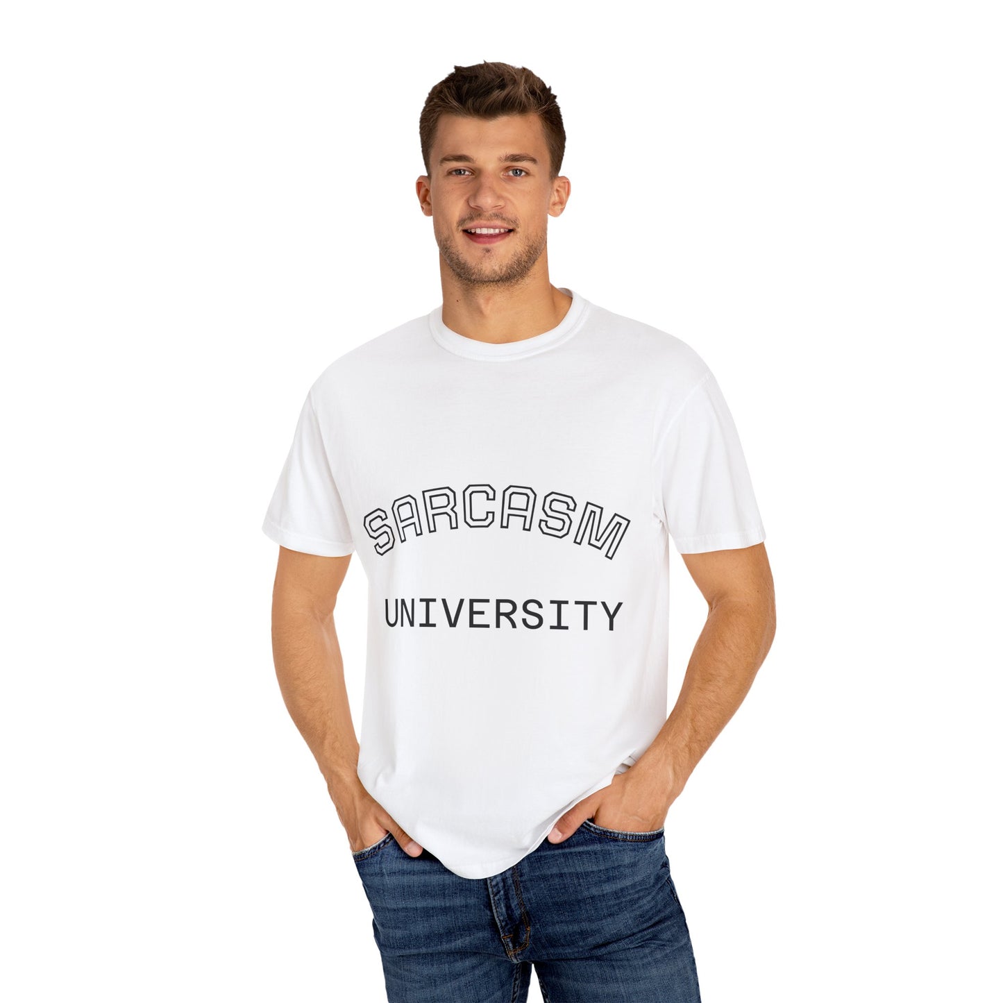 Sarcasm University & Dream Big T-shirt, Funny Gift for Students, Graduation Tee, Casual Wear, Motivational Apparel