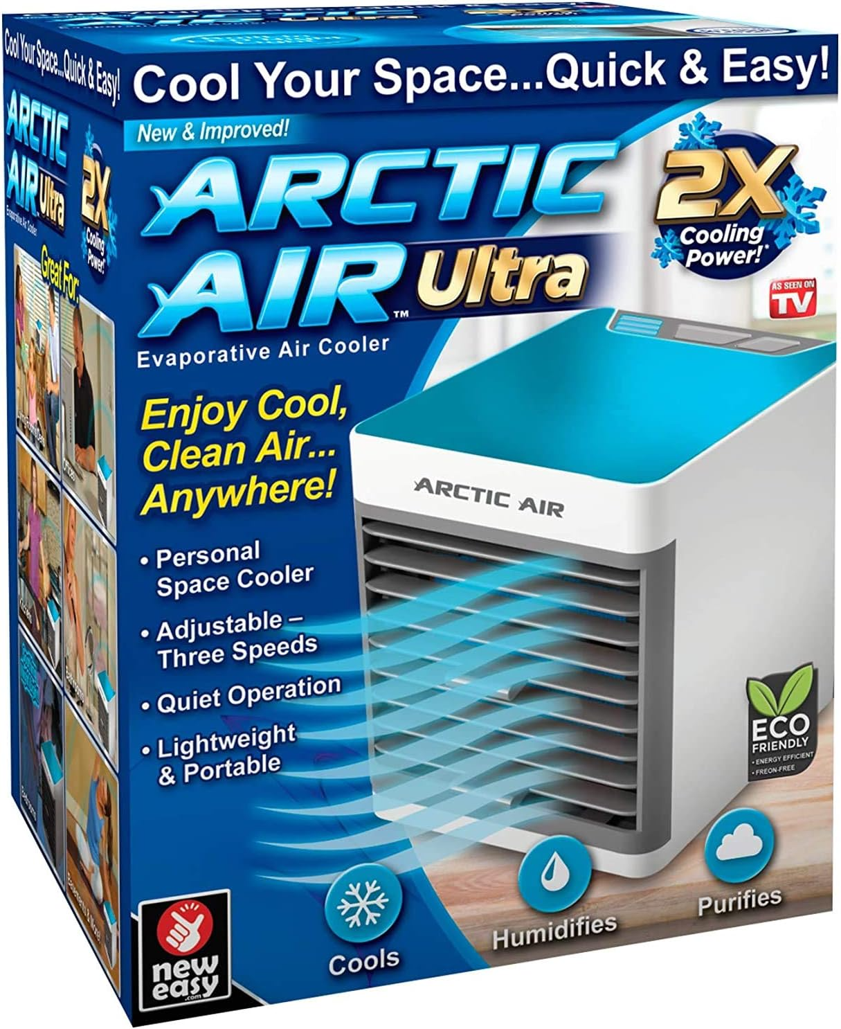 Arctic Air Ultra Evaporative Air Cooler By Ontel – Powerful 3-Speed